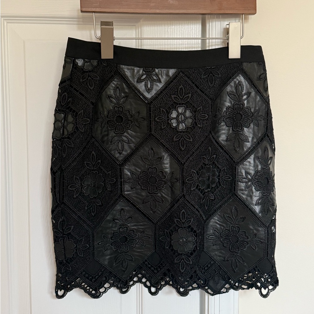 Endless Rose black faux leather mini skirt